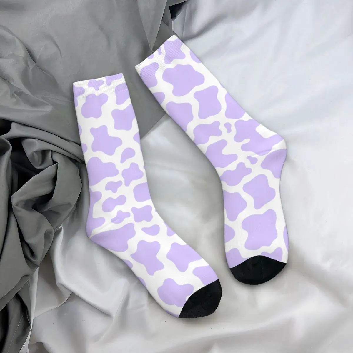 Colorful Purple Cow Print Cute Soccer Socks Polyester Crew Socks for Unisex Sweat Absorbing
Colorful Purple Cow Print Cute Soccer Socks Polyester Crew Socks for Unisex Sweat Absorbing