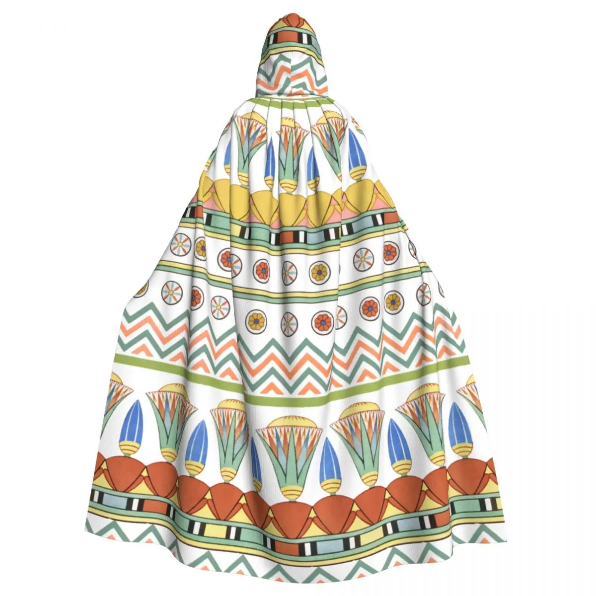 Ancient Egyptian Paper Style Hooded Cloak Polyester Unisex Witch Cape Costume Accessory
Ancient Egyptian Paper Style Hooded Cloak Polyester Unisex Witch Cape Costume Accessory
