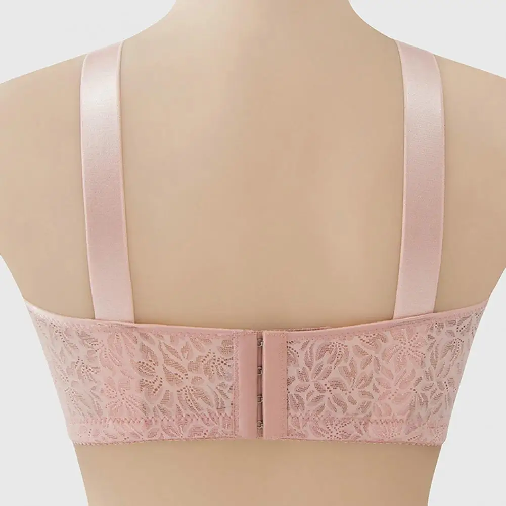 

Sexy Lace Wireless Push-up Bra Comfortable Breathable Size Push-up Bra for Women Wireless Thin Section with Lace Stitching Four