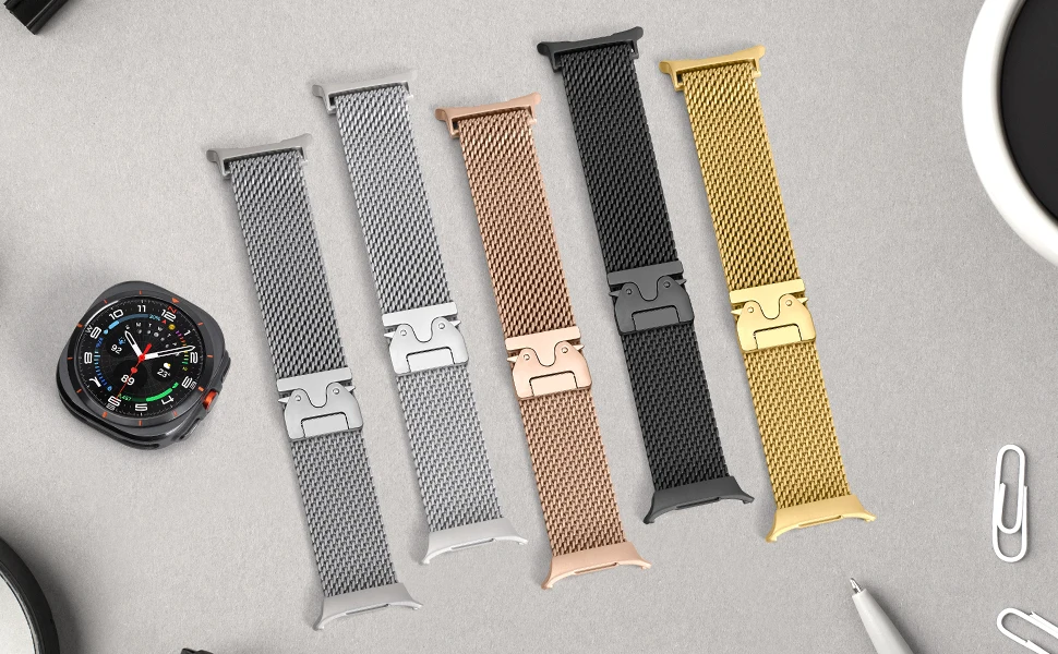 Milanese Loop Strap for Samsung Galaxy Watch 7 Ultra 47mm Stainless Steel No Gap Magnetic Bracelet SmartWatch Strap Accessories Milanese Loop Strap for Samsung Galaxy Watch 7 Ultra 47mm Stainless Steel No Gap Magnetic Bracelet SmartWatch Strap Accessories