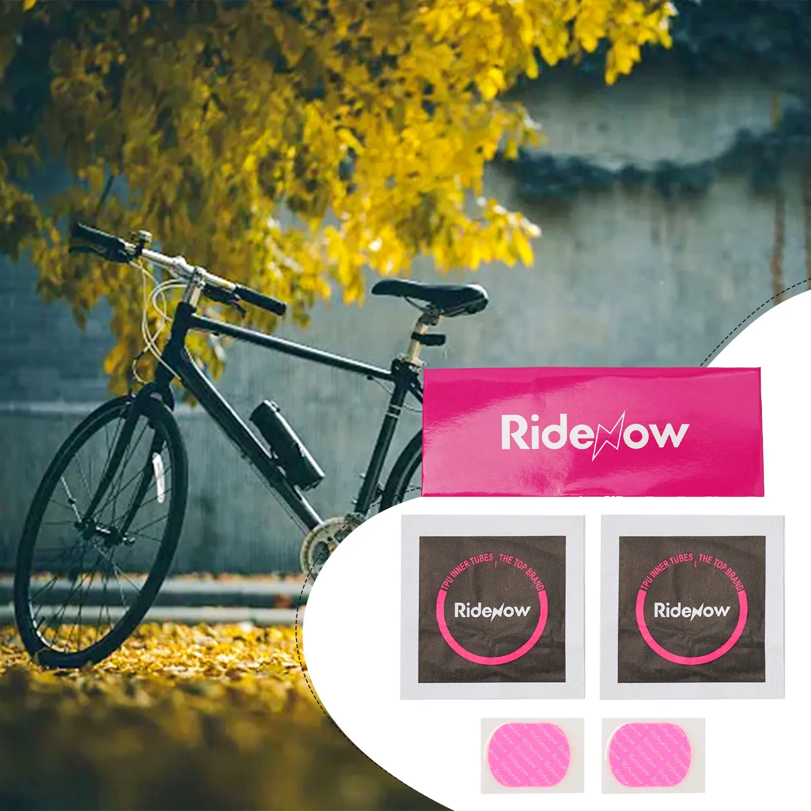 Ridenow Tpu Inner Tube Repair Kits Hot Sale TPU Bike Puncture Repair Patches Glue Tyres Tires Inner Tubes Repair Tool
Ridenow Tpu Inner Tube Repair Kits Hot Sale TPU Bike Puncture Repair Patches Glue Tyres Tires Inner Tubes Repair Tool