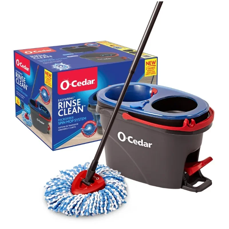 O-Cedar EasyWring RinseClean Spin Mop and Bucket System, Hands-Free System floor mop spin mop
O-Cedar EasyWring RinseClean Spin Mop and Bucket System, Hands-Free System floor mop spin mop