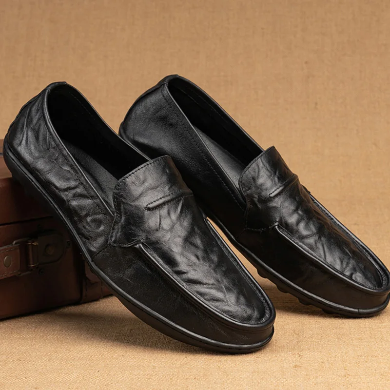 Genuine Leather Formal Lofers For Men Luxury Brand 2023 Slip On Casual Moccasins Italian Male Driving Shoes Chaussure Homme
Genuine Leather Formal Lofers For Men Luxury Brand 2023 Slip On Casual Moccasins Italian Male Driving Shoes Chaussure Homme