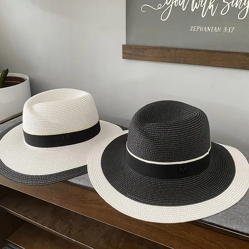 New Panama Hat Summer Sun Hats For Women Man Balck White Beach Paper Straw Hat For Men UV Protection Cap Chapeau Femme Sun Hat
New Panama Hat Summer Sun Hats For Women Man Balck White Beach Paper Straw Hat For Men UV Protection Cap Chapeau Femme Sun Hat