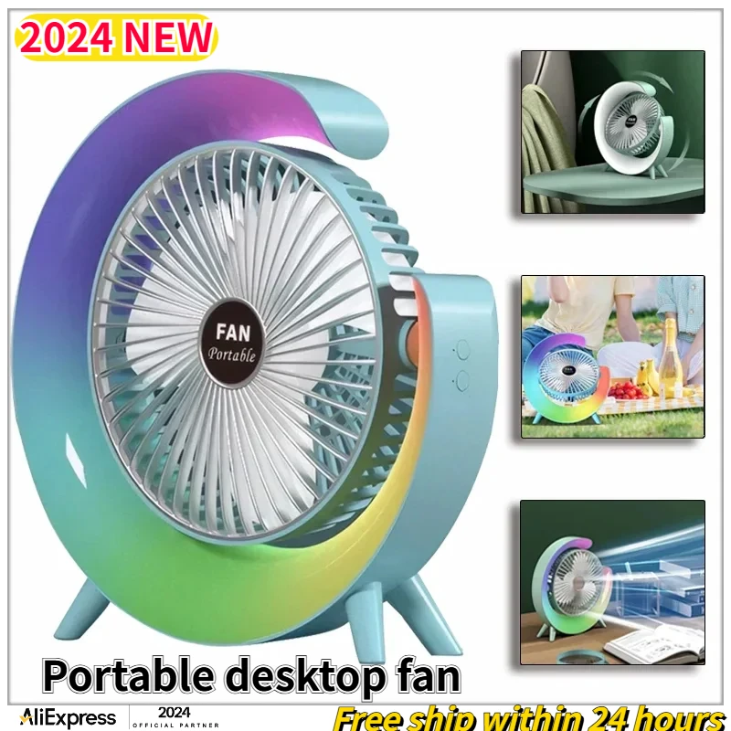 New Portable Fan USB Rechargeable Fan LED 7 Colors Electric fan 180°Adjustable summer Camping fans 3 Speeds mini Fans for xiaomi
New Portable Fan USB Rechargeable Fan LED 7 Colors Electric fan 180°Adjustable summer Camping fans 3 Speeds mini Fans for xiaomi