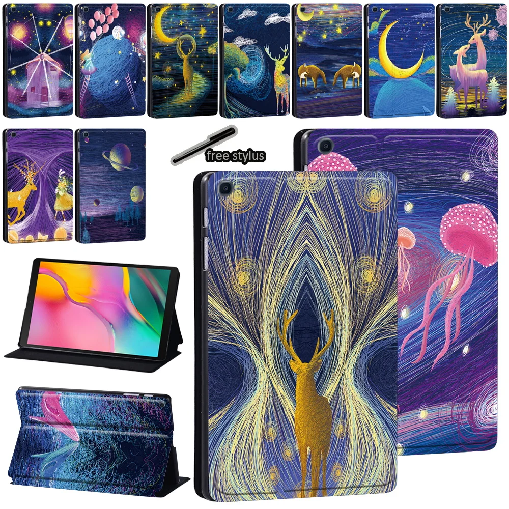 Tablet Stand Case for Samsung Galaxy Tab S7 11/Tab S6 Lite 10.4/Tab S6 10.5/S5e 10.5/S4 10.5 Inch Paint Print Flip Leather Cover
Tablet Stand Case for Samsung Galaxy Tab S7 11/Tab S6 Lite 10.4/Tab S6 10.5/S5e 10.5/S4 10.5 Inch Paint Print Flip Leather Cover