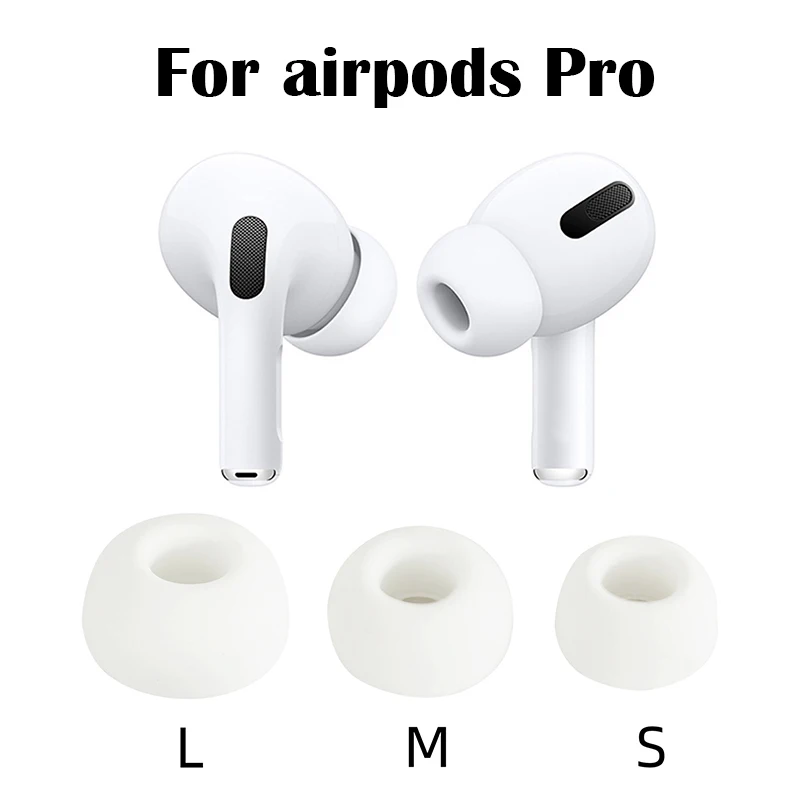 

Newest Soft Silicone Earbuds Earphone Tips Earplug Cover for Apple Airpods Pro 3 Pcs S M L Size Headphone Eartips for Airpods 3