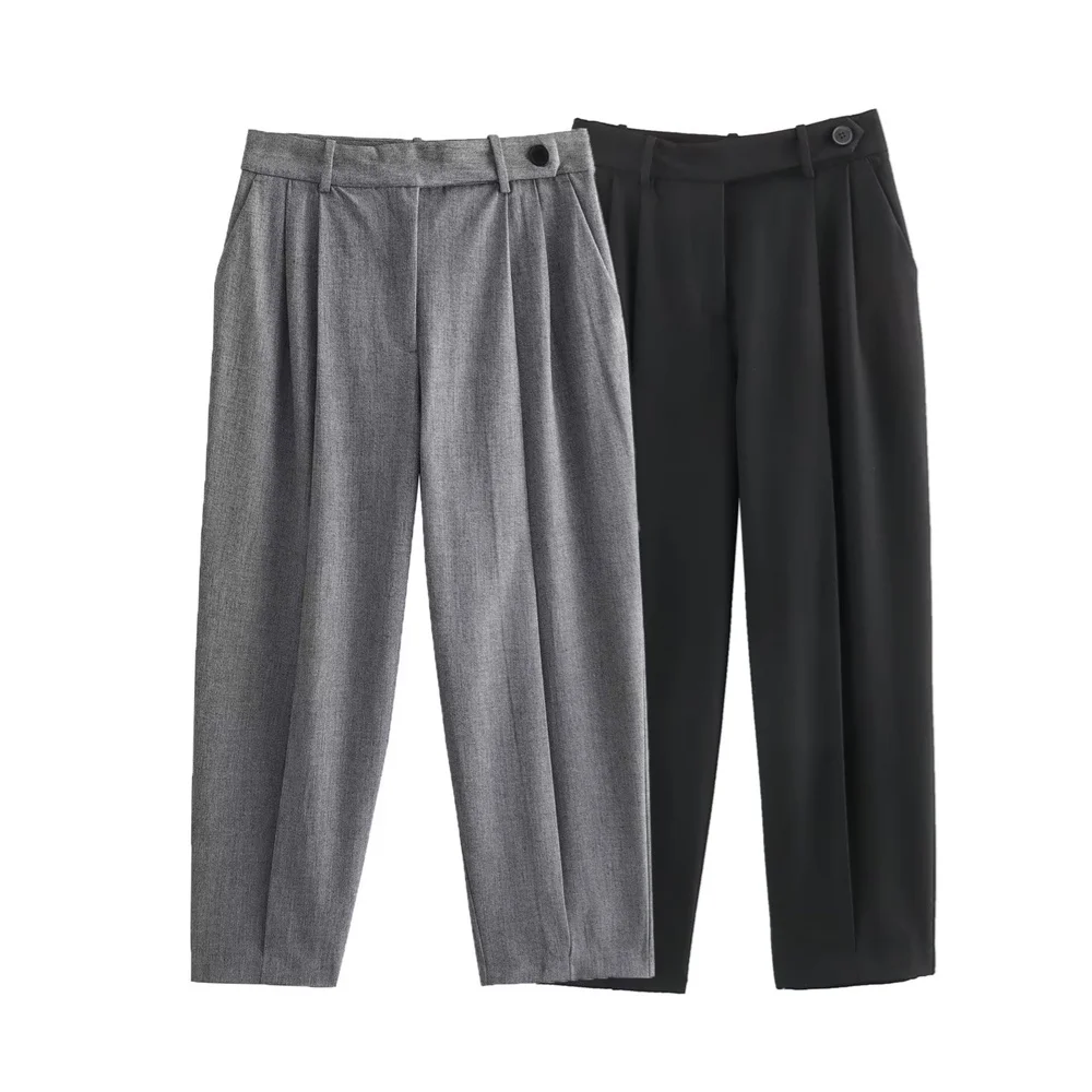 Women's new trendy high-waist slim pleated design casual leggings trousers 1608230 1608330
Women's new trendy high-waist slim pleated design casual leggings trousers 1608230 1608330