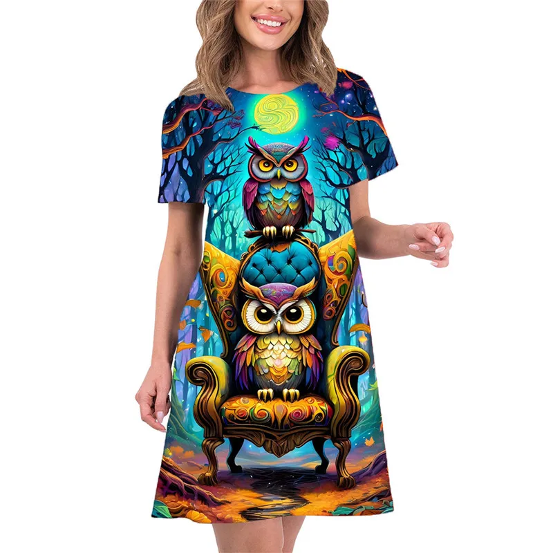 Cute Cartoon Print Women Mini Dress Sweet Elegant Short Sleeve O-Neck Loose Mini Dress New 2024 Summer Clothing Women Dress
Cute Cartoon Print Women Mini Dress Sweet Elegant Short Sleeve O-Neck Loose Mini Dress New 2024 Summer Clothing Women Dress