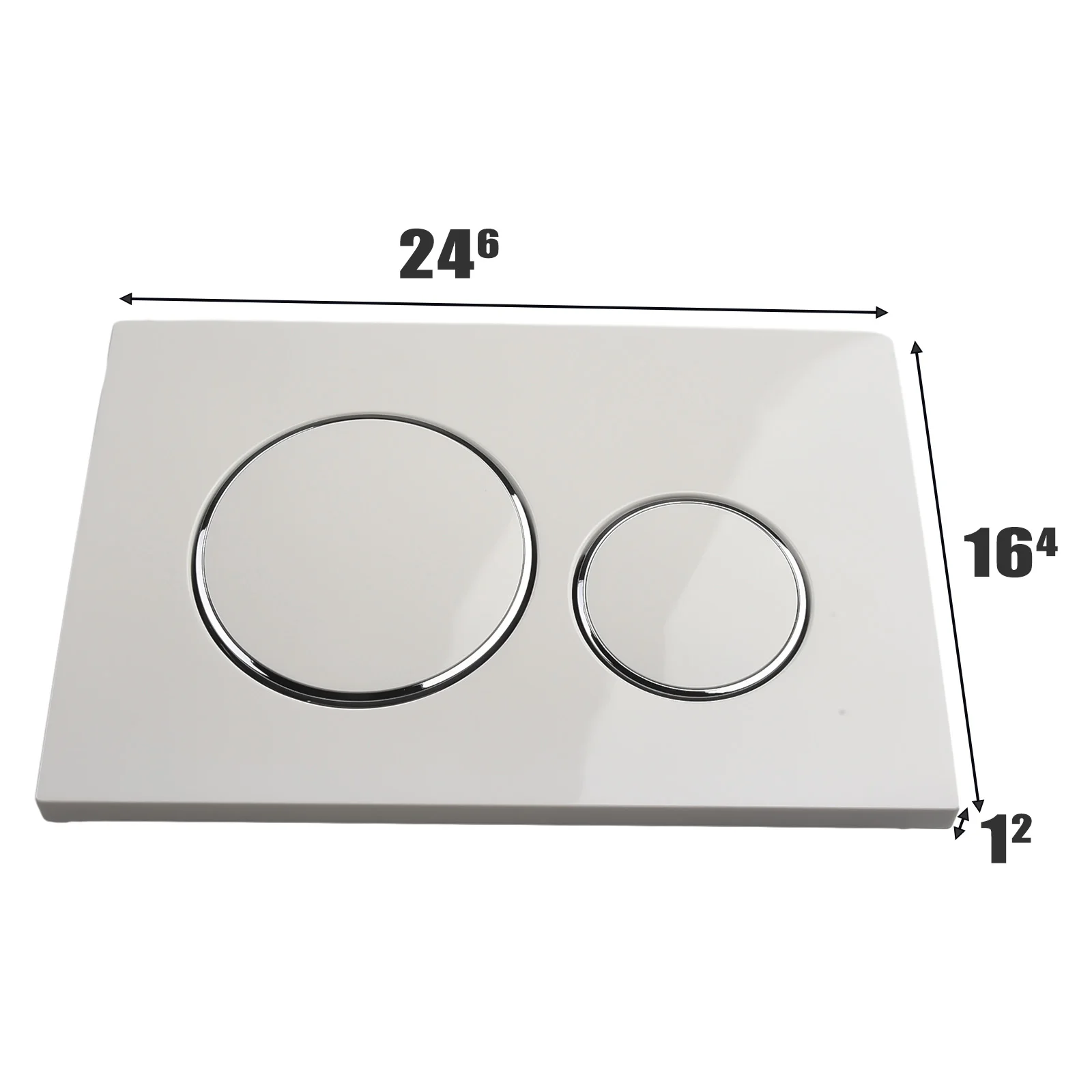 For Geberit Sigma20 Chrome Dual Flush Plate with Easy to Clean Coating and Gloss Chrome Plated Design Rings 115 882
For Geberit Sigma20 Chrome Dual Flush Plate with Easy to Clean Coating and Gloss Chrome Plated Design Rings 115 882