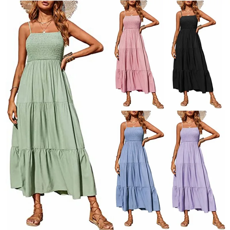 2023 Summer New Fashion Women's Sleeveless Shoulder Strap Bra Multi-Layer Large Hem Dress New Pattern
2023 Summer New Fashion Women's Sleeveless Shoulder Strap Bra Multi-Layer Large Hem Dress New Pattern