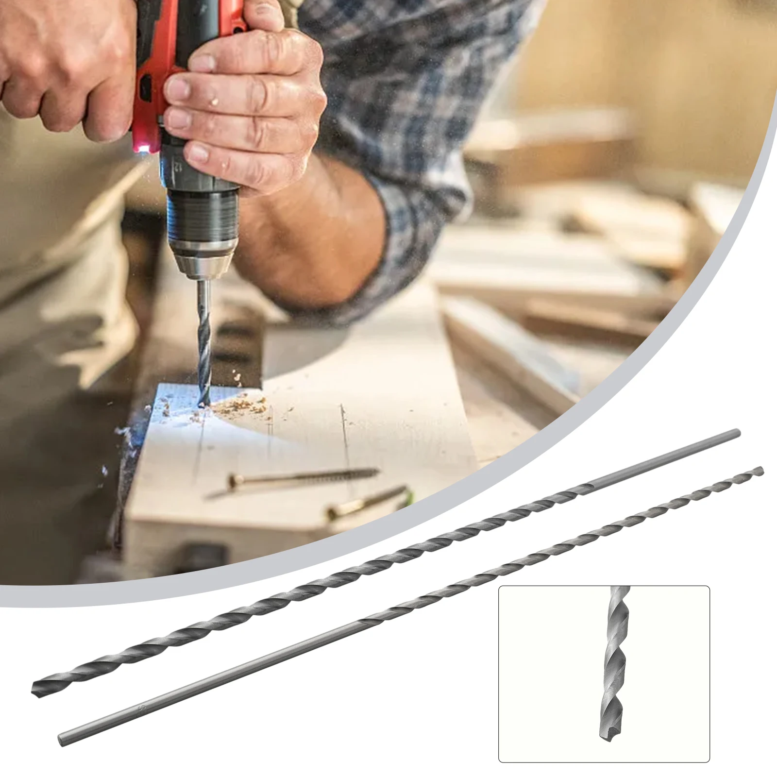 Extra Long Drill Bit HSS Straight Shank Drill Electric Drills Drilling Machine Replacement For Wood Aluminum Plastic 160 To300mm
Extra Long Drill Bit HSS Straight Shank Drill Electric Drills Drilling Machine Replacement For Wood Aluminum Plastic 160 To300mm