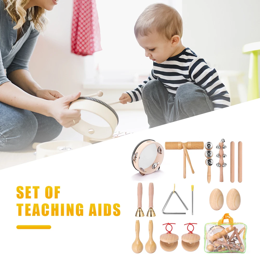 10Pcs Preschool Educational Music Toys Set Portable Kids Preschool Educational Learning Music Toys Wooden for Children Teaching 
10Pcs Preschool Educational Music Toys Set Portable Kids Preschool Educational Learning Music Toys Wooden for Children Teaching