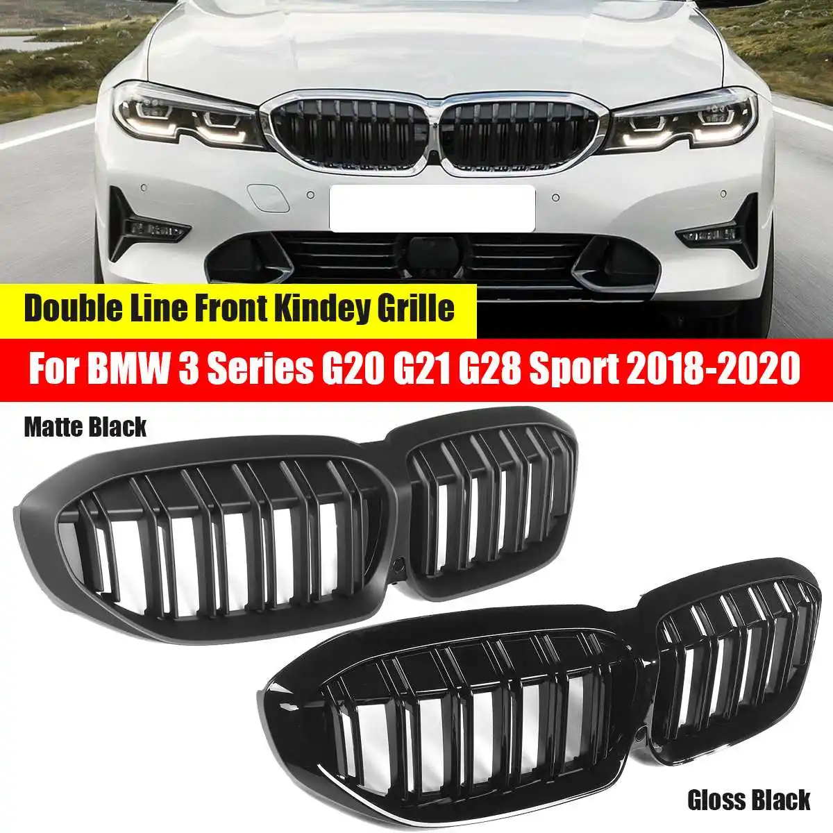 Car Styling Middle Grille For BMW 3 Series G20 G21 2018 2019 2020 ABS Front Bumper Grill Auto Center Grille
Car Styling Middle Grille For BMW 3 Series G20 G21 2018 2019 2020 ABS Front Bumper Grill Auto Center Grille