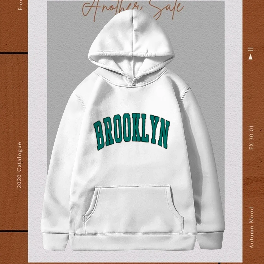 2023 Brooklyn White Letter Print Hooded Sweatshirt Casual Fashion Men's and Women's Pullover Breathable Comfortable Sweatshirt
2023 Brooklyn White Letter Print Hooded Sweatshirt Casual Fashion Men's and Women's Pullover Breathable Comfortable Sweatshirt