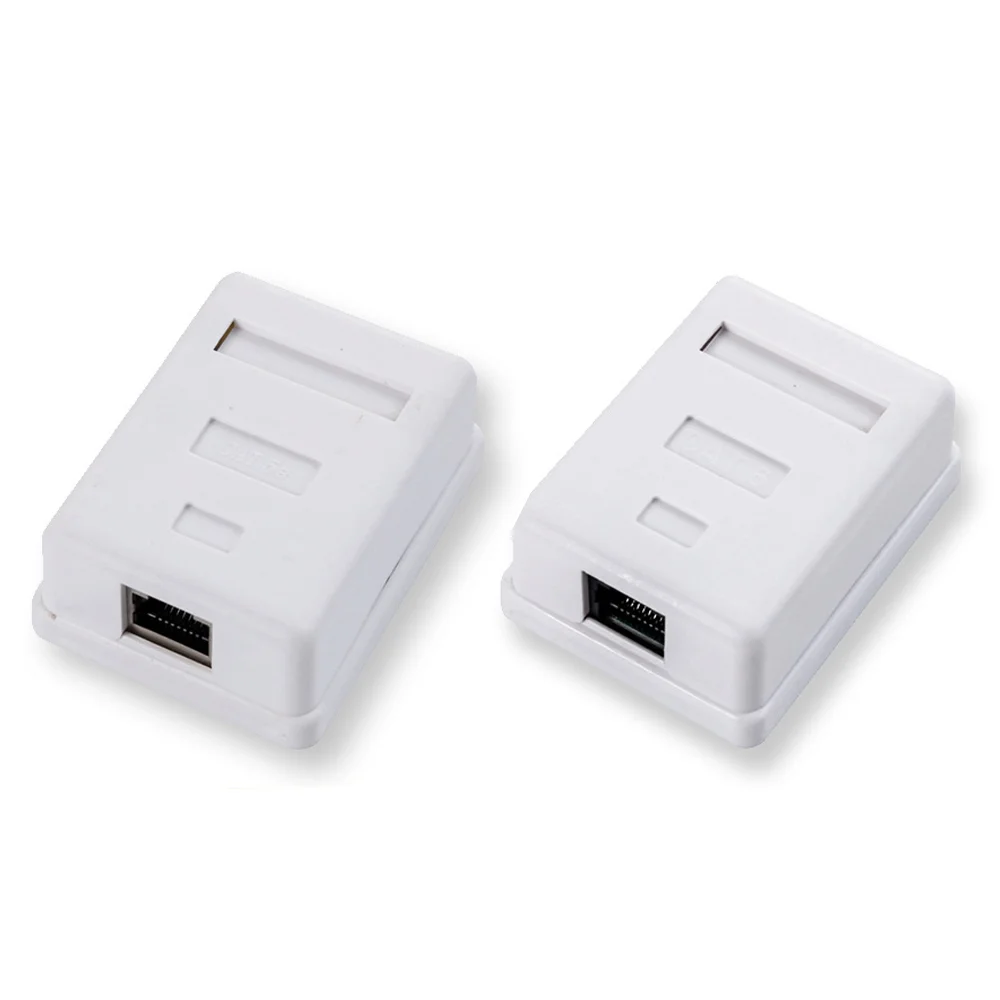 2PC RJ45 Connector Box CAT5E CAT6 Junction Box Single Port Box 1-port Network Cable Adapter Ethernet Extension PCB Crimping Type
2PC RJ45 Connector Box CAT5E CAT6 Junction Box Single Port Box 1-port Network Cable Adapter Ethernet Extension PCB Crimping Type