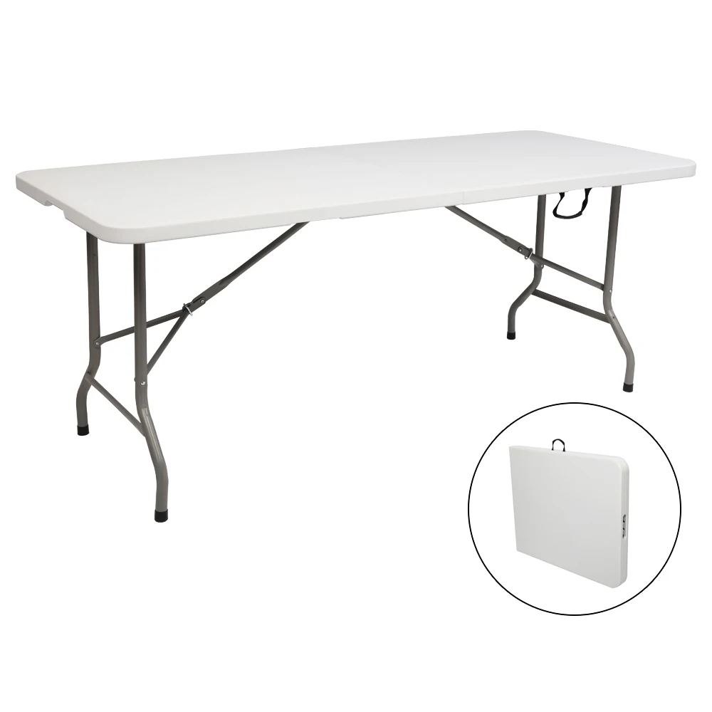 6FT Outdoor Folding Table Garden Yard Balcony Tables Camping Coffee Courtyard Foldable Long Table White
6FT Outdoor Folding Table Garden Yard Balcony Tables Camping Coffee Courtyard Foldable Long Table White