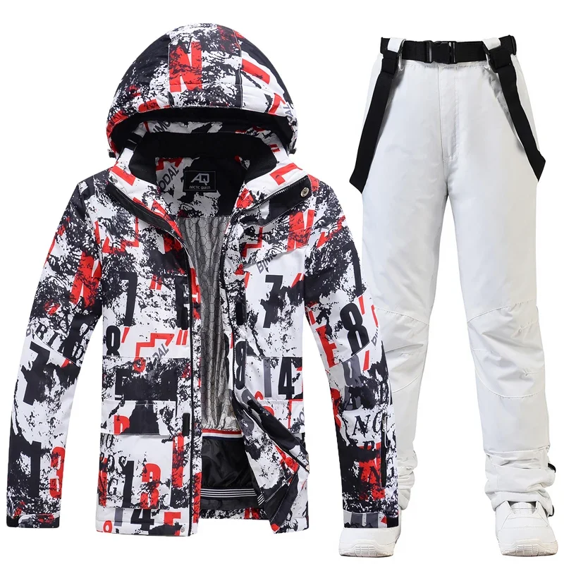 -30 Degree Men's Snowboard Wear Outdoor Warm Waterproof Windproof Breathable Male Winter Ski Jacket And Pants Snow Suit Set
-30 Degree Men's Snowboard Wear Outdoor Warm Waterproof Windproof Breathable Male Winter Ski Jacket And Pants Snow Suit Set