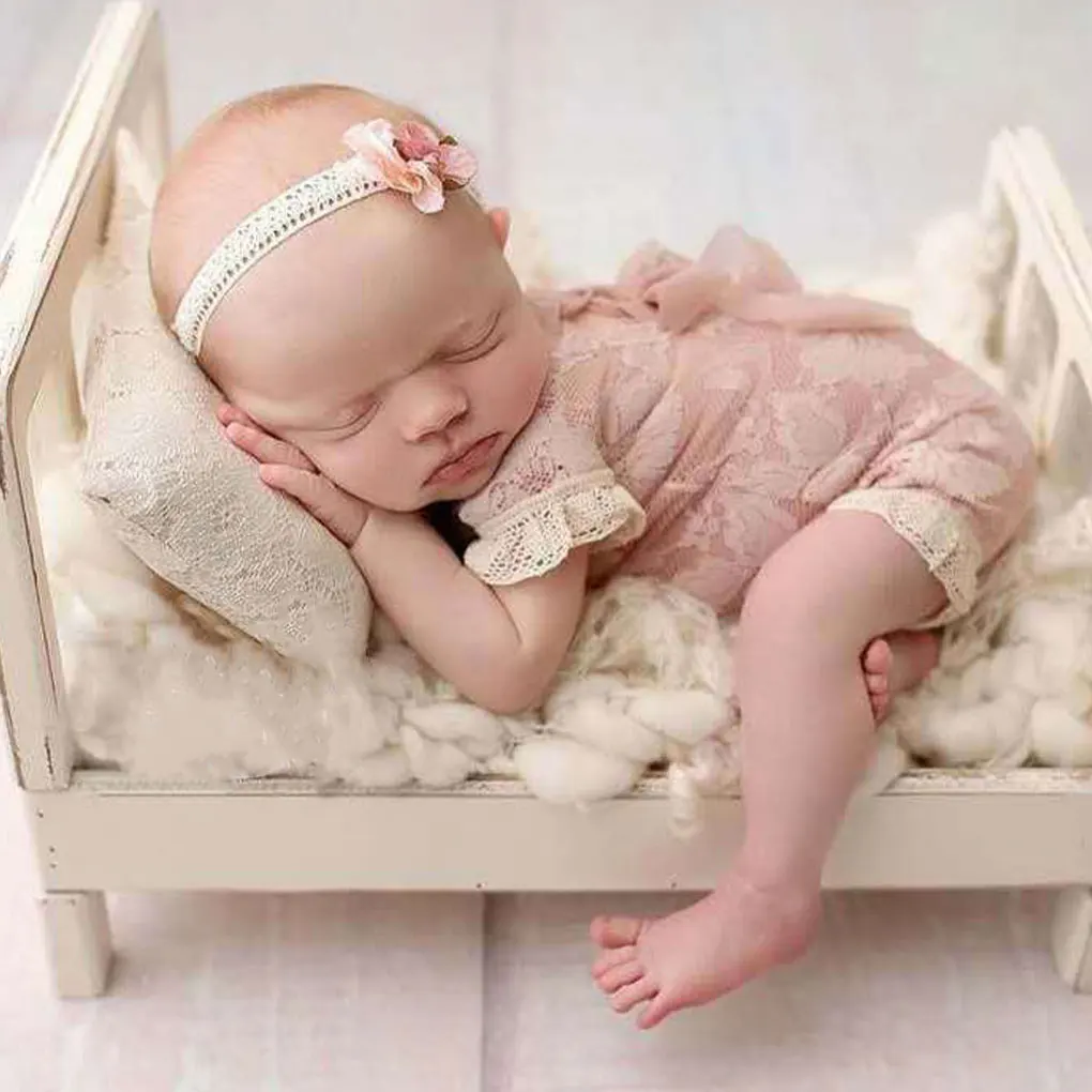

Unique Personalized Baby Photography Wooden Beds For Memorable Precious Moments Professional