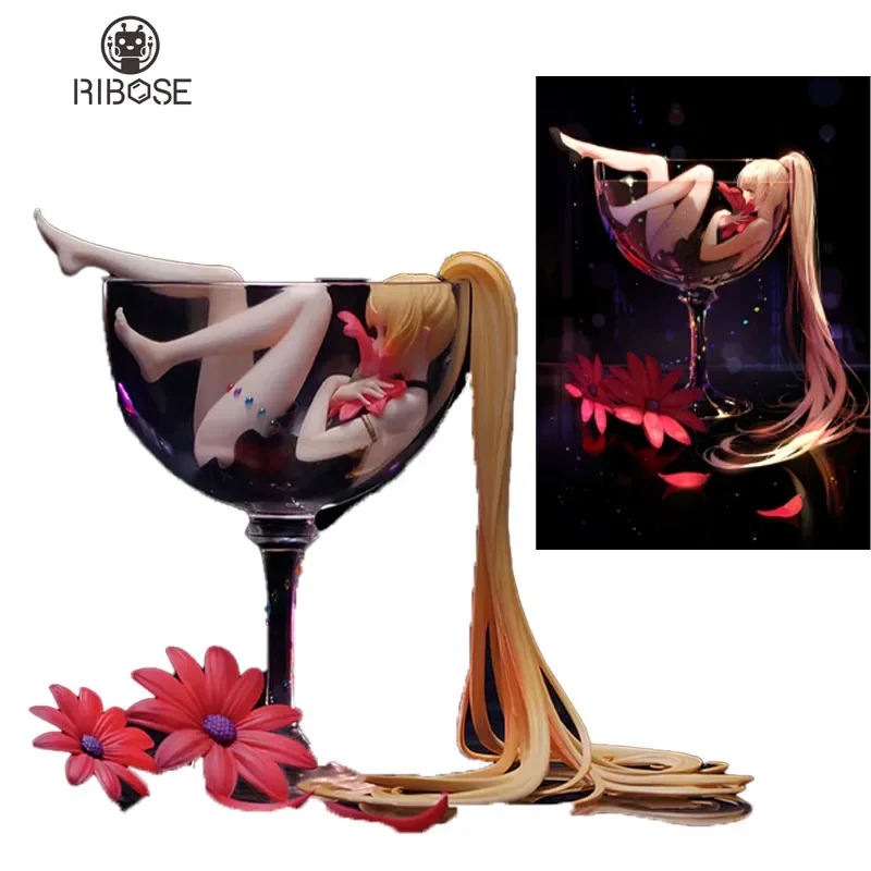 

[In Stock]Goods In Stock 100% Original 1/8 RIBOSE Myethos Wine Cup Girl Lily 18cm PVC Action Anime Figure Model Toys