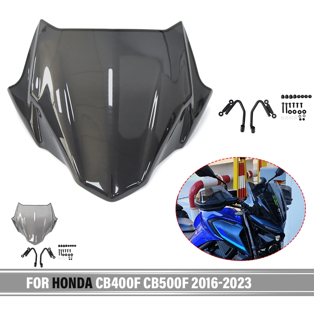 FOR HONDA CB400F CB500F 2016-2023 2022 2018 2019 Street Windshield Motorcycle Front Windscreen Windshield Wind Deflector Screen
FOR HONDA CB400F CB500F 2016-2023 2022 2018 2019 Street Windshield Motorcycle Front Windscreen Windshield Wind Deflector Screen
