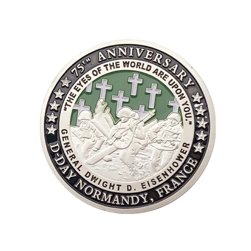 

50-я годовщина приземления из нордии ВОЕННЫЕ МОНЕТЫ задача впереди вызов монета коллекционный медальон