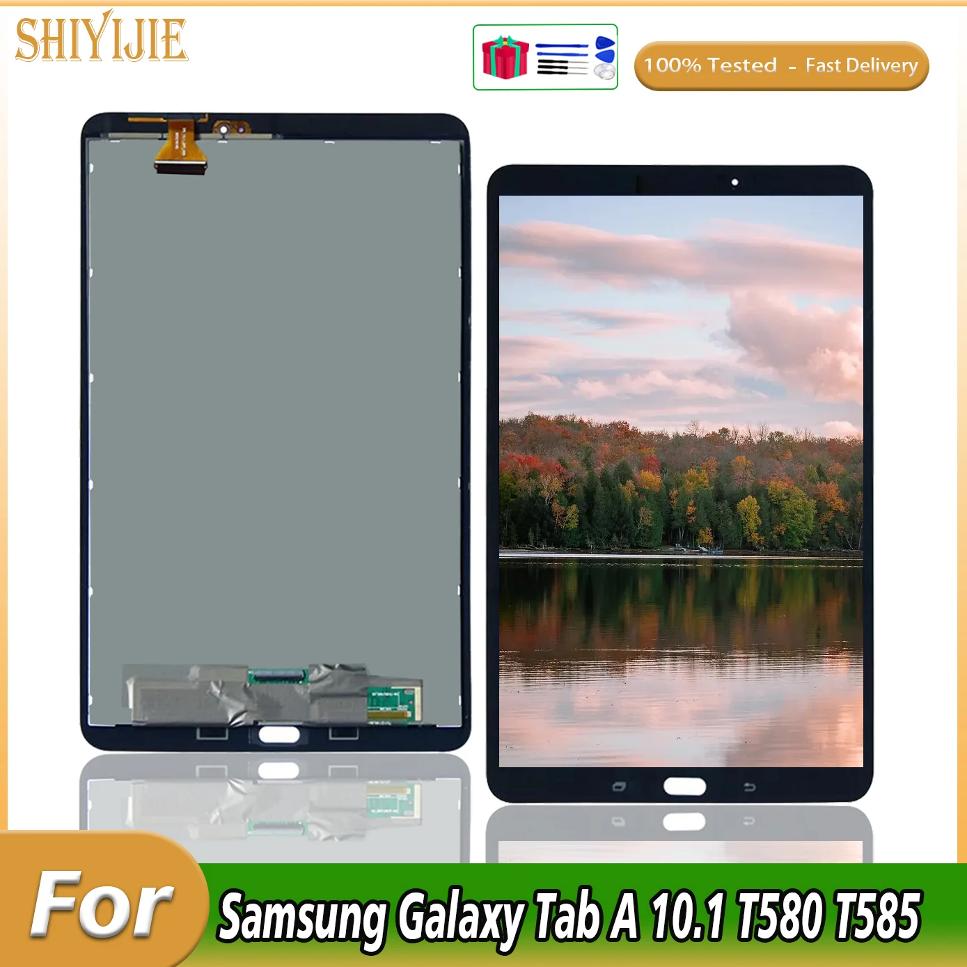 Original 10.1" LCD For Samsung Galaxy Tab A 10.1 SM-T580 SM-T585 T580 T585 Panel Display Touch Screen Assembly Replacement
Original 10.1" LCD For Samsung Galaxy Tab A 10.1 SM-T580 SM-T585 T580 T585 Panel Display Touch Screen Assembly Replacement