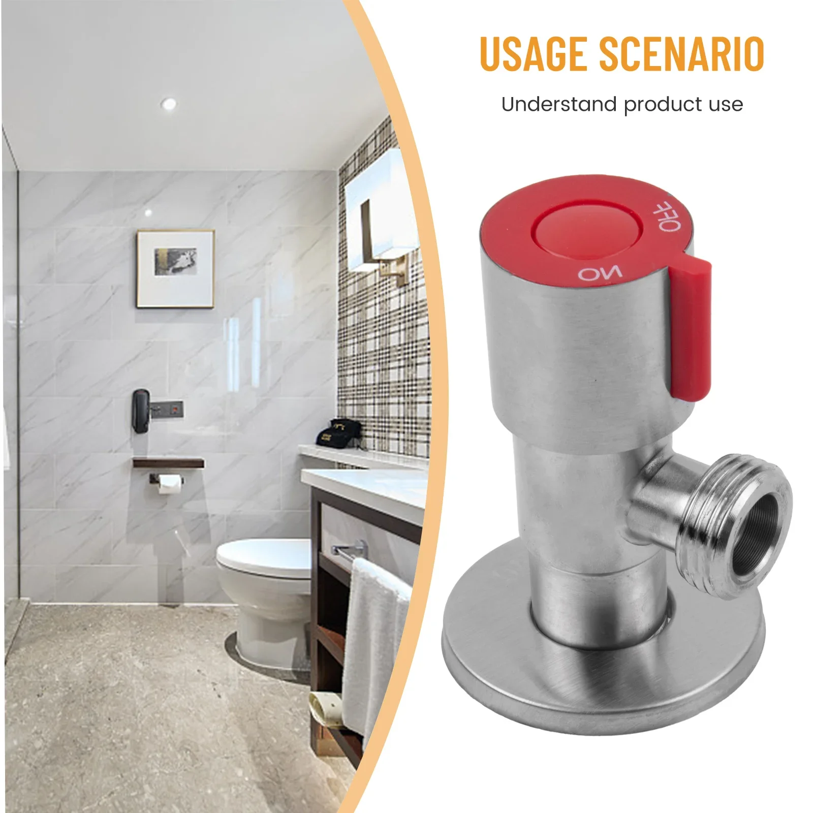 Red Blue Water Stop Valve Shower Heads Ome Improvement Thickened Toilets 1/2" 1/2" Inlet 1/2" Outlet Balconies
Red Blue Water Stop Valve Shower Heads Ome Improvement Thickened Toilets 1/2" 1/2" Inlet 1/2" Outlet Balconies