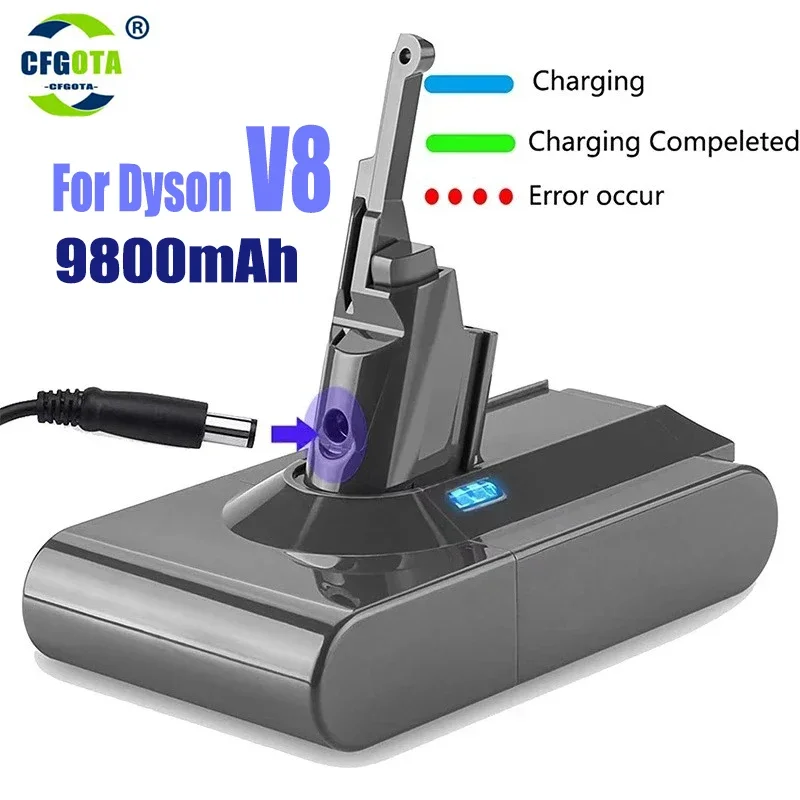 100% NEW for Dyson V8 21.6V 4.8Ah-12.8Ah Replacement Battery for Dyson Absolute Cord-Free Vacuum Handheld Vacuum Cleaner Battery
100% NEW for Dyson V8 21.6V 4.8Ah-12.8Ah Replacement Battery for Dyson Absolute Cord-Free Vacuum Handheld Vacuum Cleaner Battery