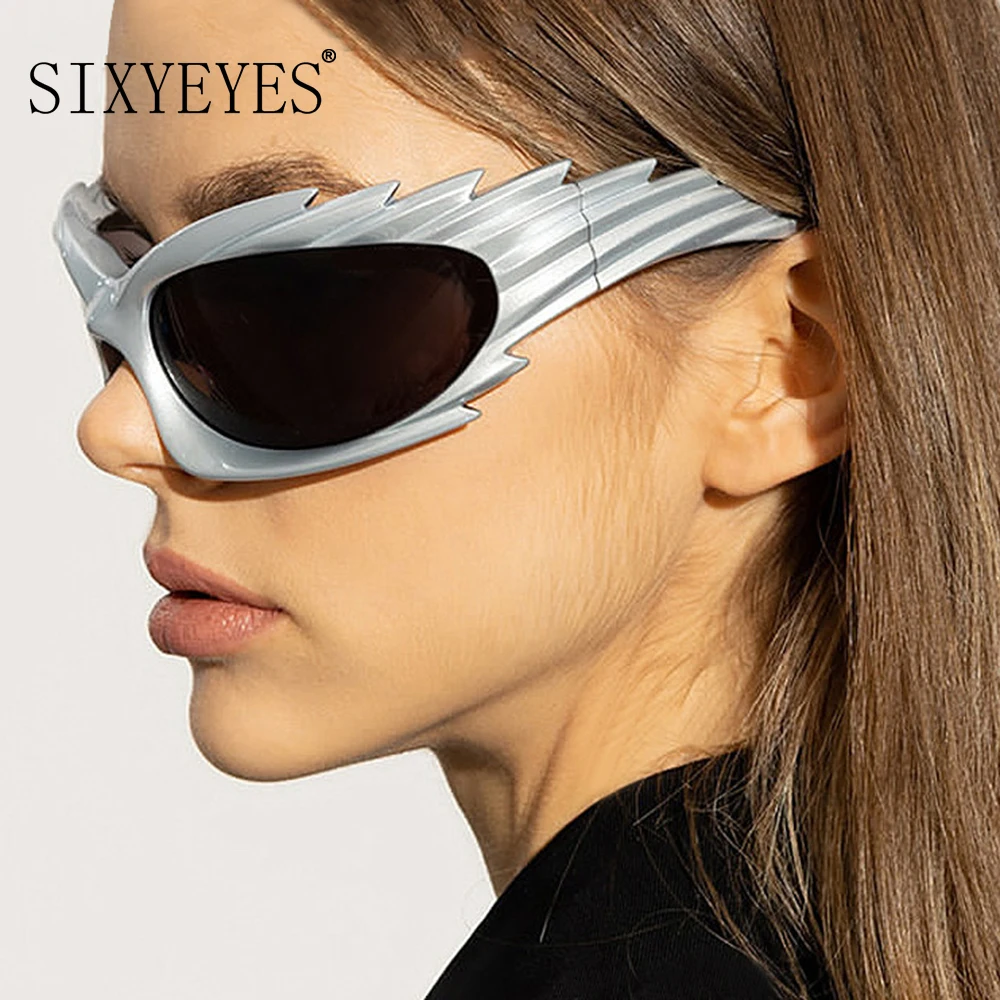 Spike Rectangle Sunglasses Women Men 2023 Y2K Sports Goggles Sun Glasses Luxury Brand Designer Sliver Shades Punk 2000's Eyewear
Spike Rectangle Sunglasses Women Men 2023 Y2K Sports Goggles Sun Glasses Luxury Brand Designer Sliver Shades Punk 2000's Eyewear