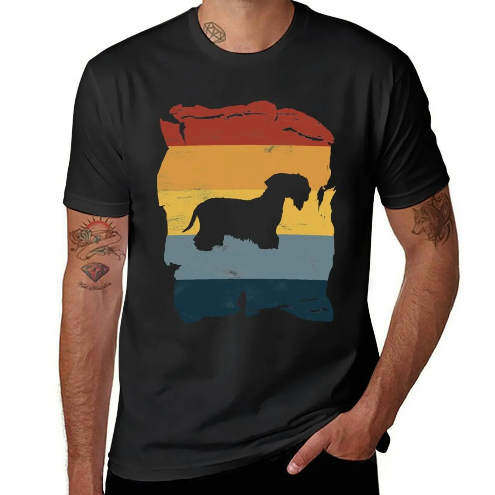 Cesky Terrier Distressed Vintage Retro Silhouette T-shirt summer tops plus size tops cute tops mens t shirt graphic
Cesky Terrier Distressed Vintage Retro Silhouette T-shirt summer tops plus size tops cute tops mens t shirt graphic