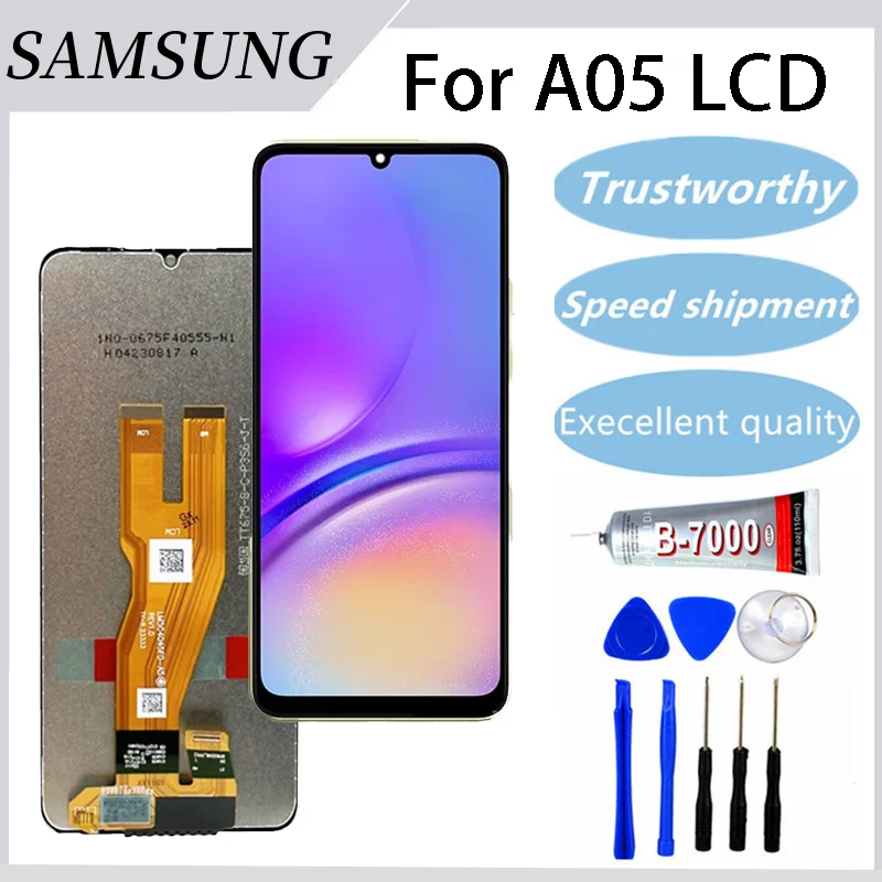 

6,7 дюймовый ЖК-дисплей для Samsung A05 A055, сенсорный экран, дигитайзер для Samsung A055F A055M, запасная деталь/DS