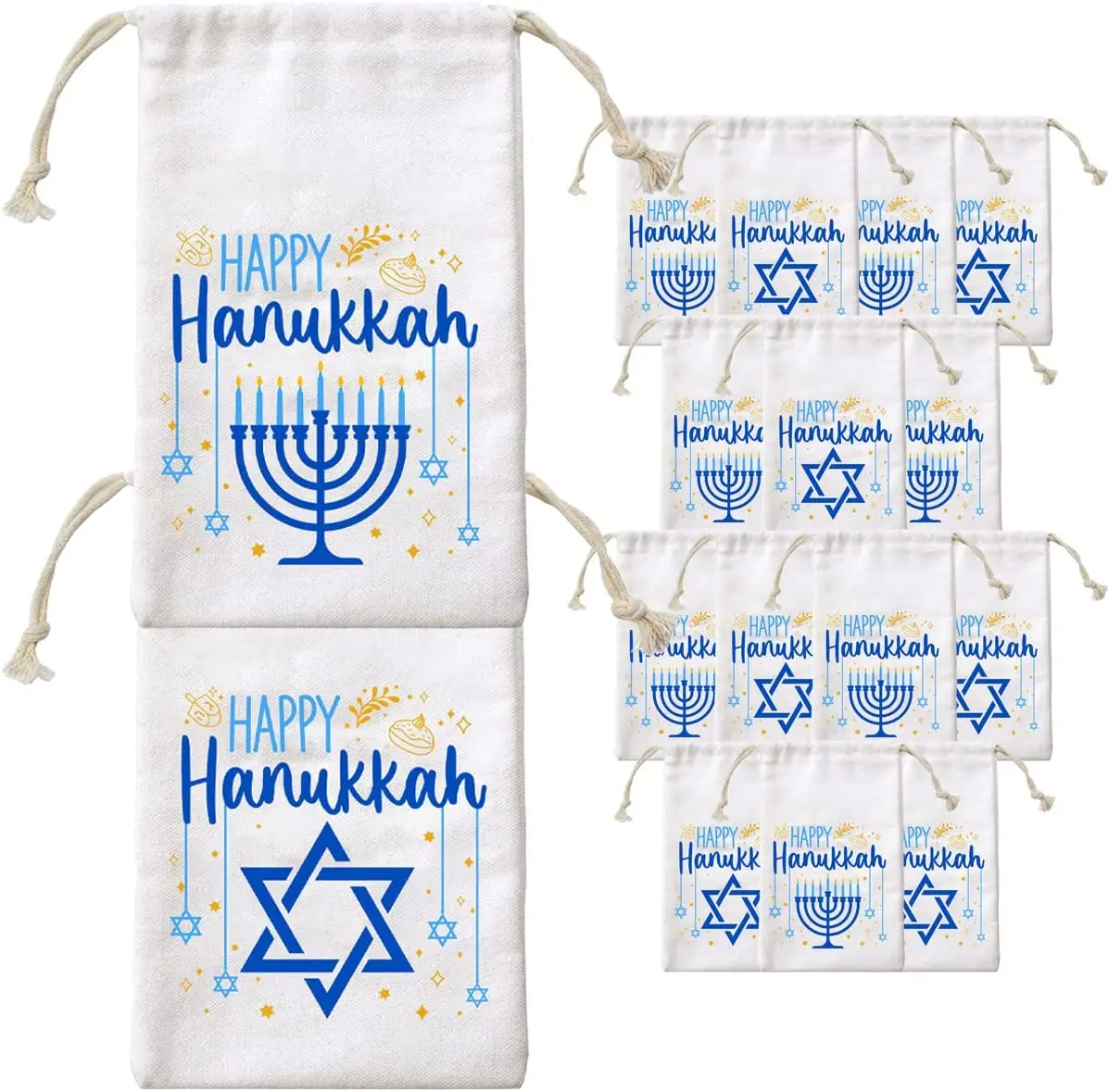10pcs Hanukkah Gift Favor Bag Happy Hanukkah Cotton Bags 5*8 Inch Hanukkah Drawstring Candy Bag Happy Hanukkah Party Decorations
10pcs Hanukkah Gift Favor Bag Happy Hanukkah Cotton Bags 5*8 Inch Hanukkah Drawstring Candy Bag Happy Hanukkah Party Decorations