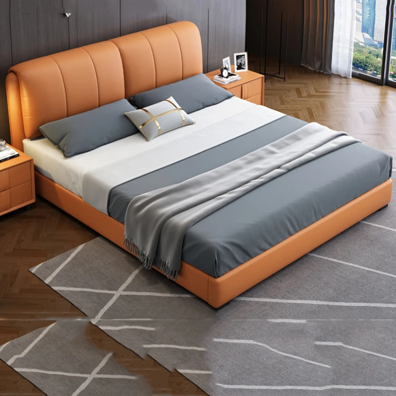 Large Black Frames Double Bed Modern Designer Leather Queen Double Bed Human Wood Muebles Para Dormitorio Nordic Furniture
Large Black Frames Double Bed Modern Designer Leather Queen Double Bed Human Wood Muebles Para Dormitorio Nordic Furniture