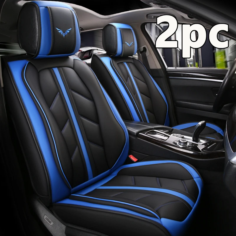 

Premium Leather Car Seat Covers Cushion Protector Covers Universal Fit Adjustable Sport Chair 5 Seats for Most Car Sedan SUV