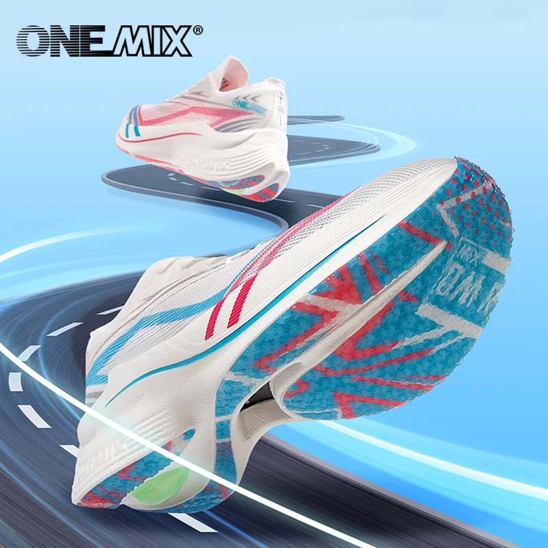 

ONEMIX 2024 New Carbon Plate Marathon Running Shoe Pro Tests Stable Support For Shock-absorbing Ultralight Bounce Sneakers