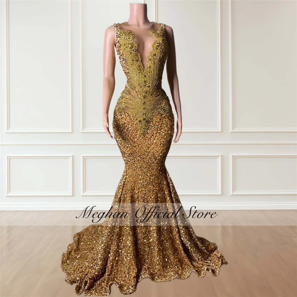 Роскошные Длинные Выпускные платья цвета шампанского с круглым вырезом, черные платья для девушек с блестящими бусинами, кристаллами, бриллиантами, для дня рождения, блестящее платье
Роскошные Длинные Выпускные платья цвета шампанского с круглым вырезом, черные платья для девушек с блестящими бусинами, кристаллами, бриллиантами, для дня рождения, блестящее платье