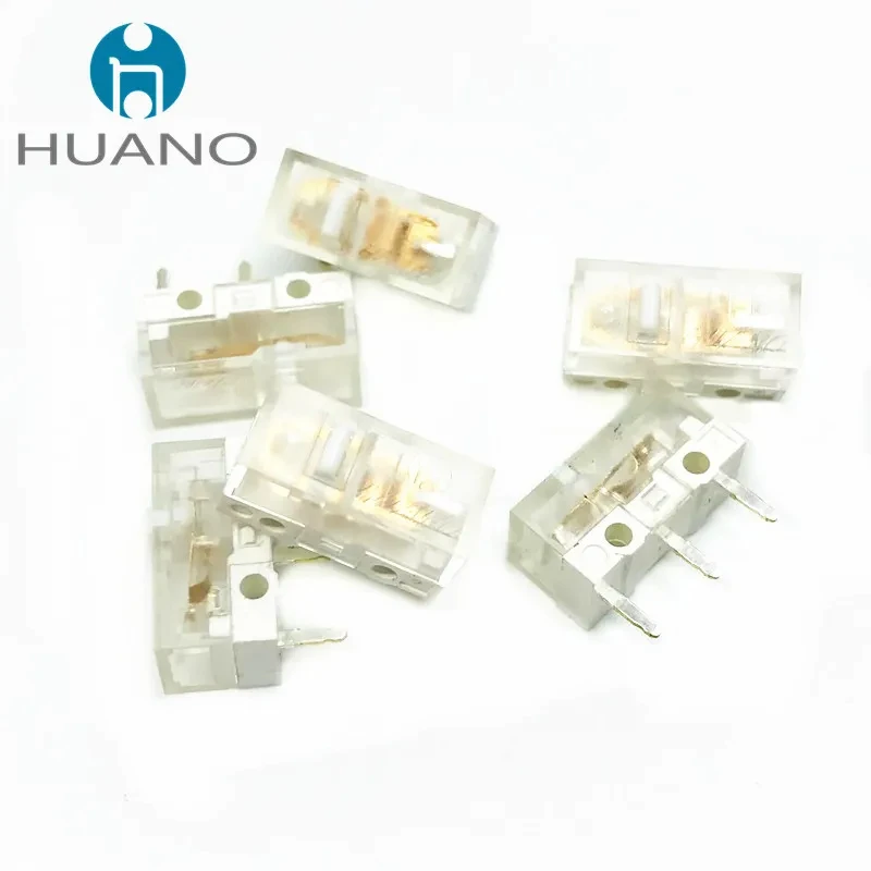 

10Pcs-2Pcs New HUANO V2 Transparent White Switch 100 million times button Switches Compatible D2FC-F-7N D2FC Microswitch