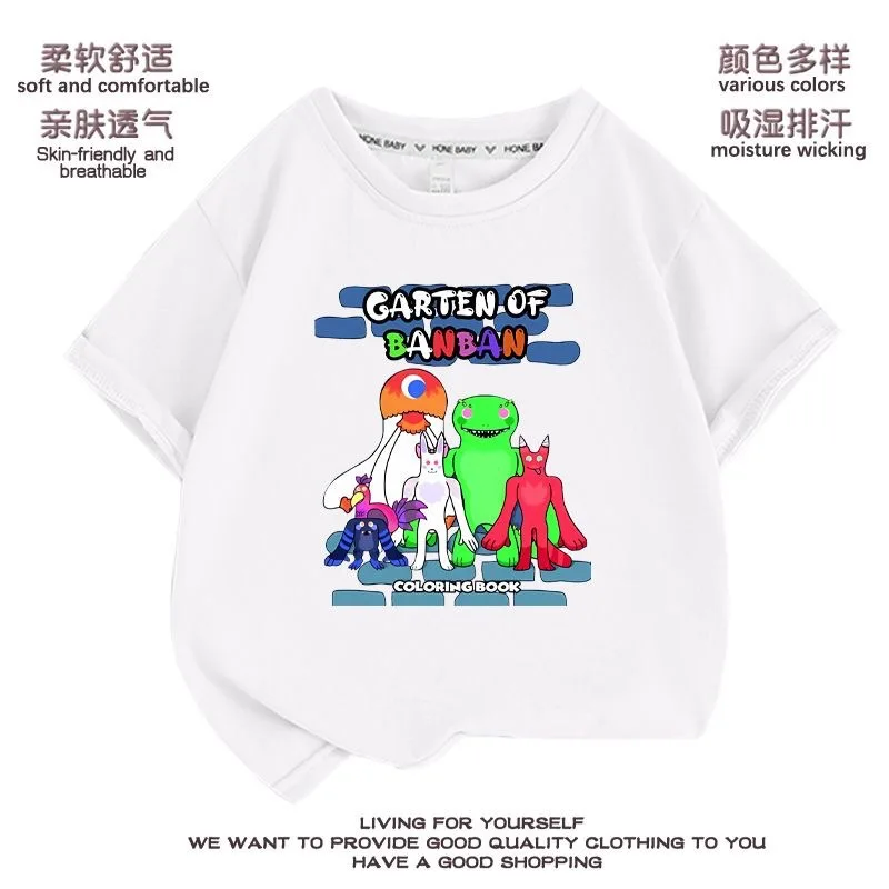 Garten of Banban новая одежда для детского сада мультяшная анимация детская одежда футболка с коротким рукавом Универсальная
Garten of Banban новая одежда для детского сада мультяшная анимация детская одежда футболка с коротким рукавом Универсальная