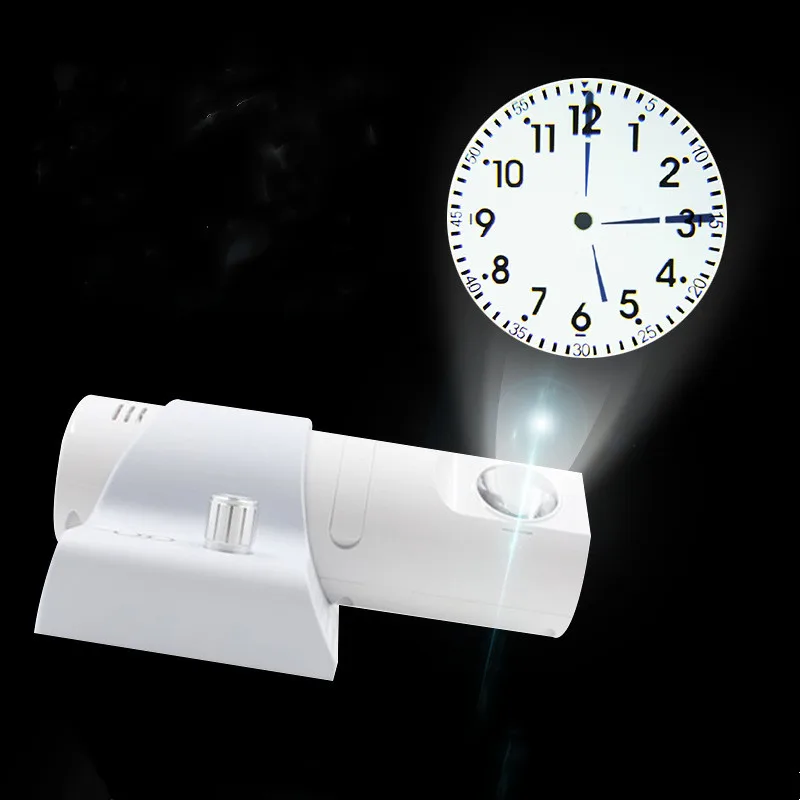 

5 Colors Variable Projection Digital Wall Clock Remote Control 180-degree Rotating Arabic/Roman Numeral Dial Desk Table Clock