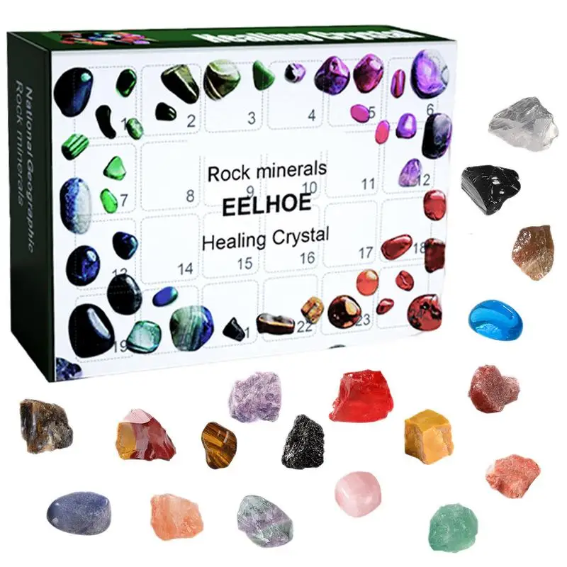 Gemstone Advent Calendar Countdown To Christmas Ore Kit 24 Days Count Down Stone Collection Ornament Novelty Christmas Toys 
Gemstone Advent Calendar Countdown To Christmas Ore Kit 24 Days Count Down Stone Collection Ornament Novelty Christmas Toys