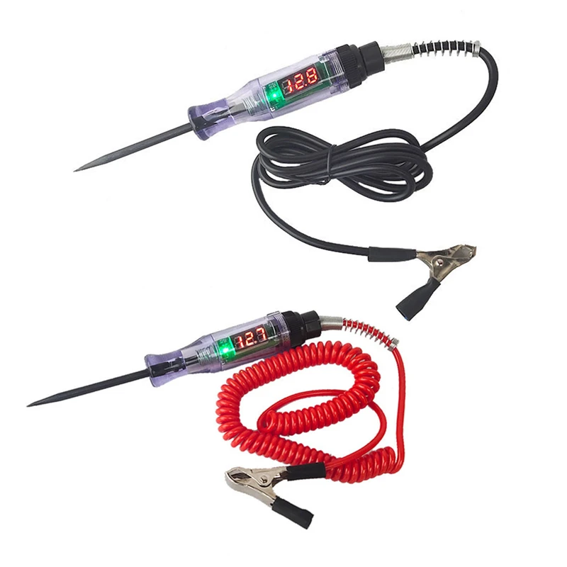 6V 12V 24V DC Car Voltage Circuit Tester Digital Display Long Probe Pen Light Bulb Automobile Diagnostic Tools Auto Repair Tools
6V 12V 24V DC Car Voltage Circuit Tester Digital Display Long Probe Pen Light Bulb Automobile Diagnostic Tools Auto Repair Tools