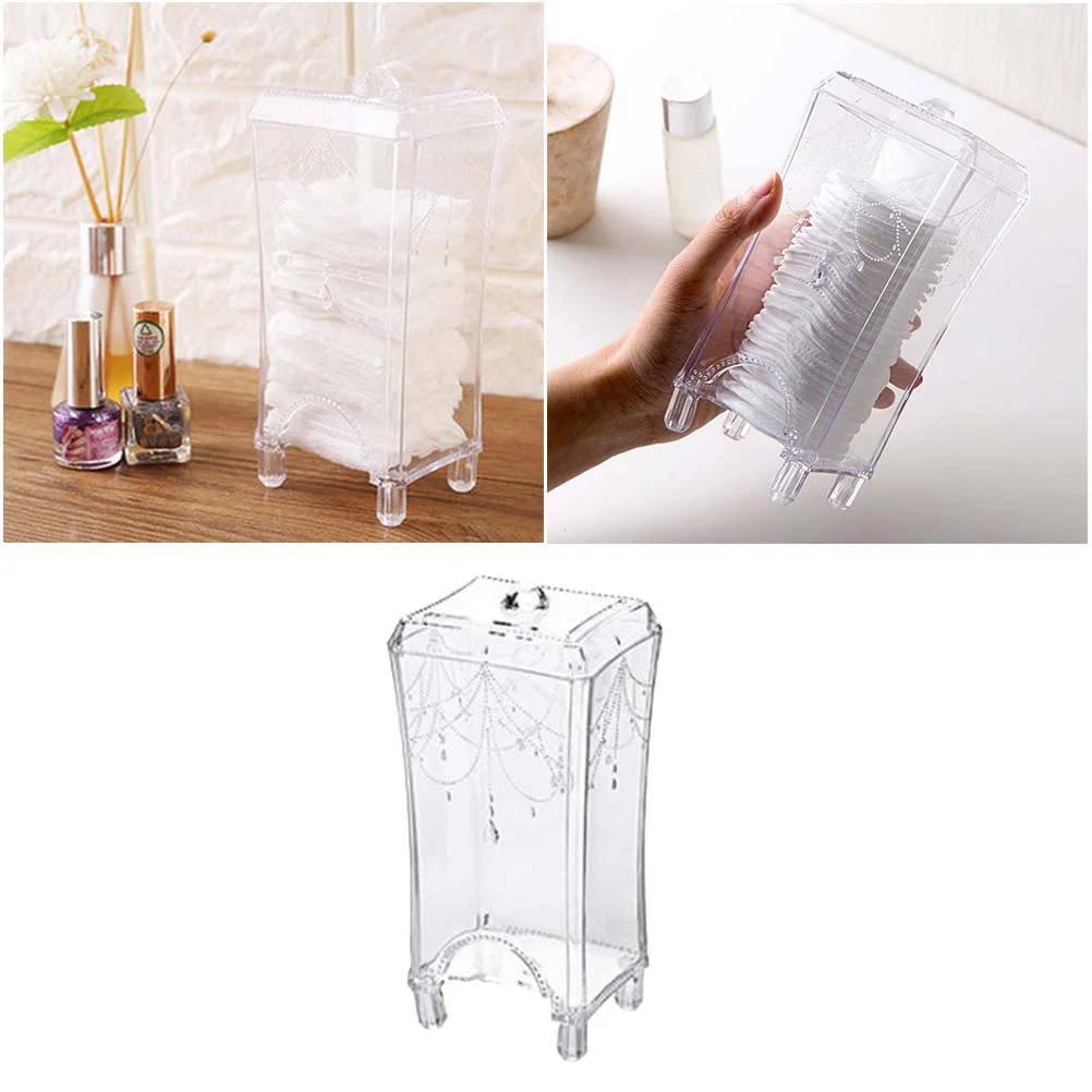 OUNONA Makeup Organizer Cotton Pads Acrylic Swab Container Makeup Dispenser Plastic Storage Makeup Box For Makeup Swab Storage
OUNONA Makeup Organizer Cotton Pads Acrylic Swab Container Makeup Dispenser Plastic Storage Makeup Box For Makeup Swab Storage