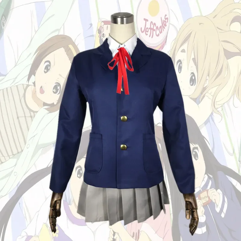 

Anime K-ON ! cos Man Woman Cosplay Jk College Uniform Costume Full Set Shirt Jacket Skirt Bow Tie