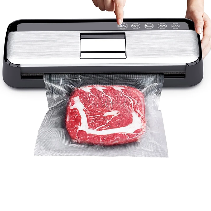 Top Sale Vacuum Sealer Machine, Full Automatic Food Sealer (95Kpa), For Food Air Sealing System For Food Sealer Dry, EU Plug
Top Sale Vacuum Sealer Machine, Full Automatic Food Sealer (95Kpa), For Food Air Sealing System For Food Sealer Dry, EU Plug