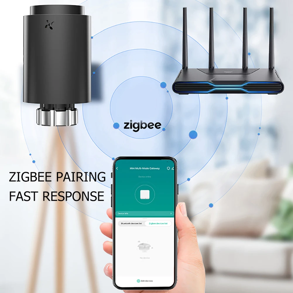 Compatible With Tuya Smart Radiator Actuator TRV Programmable Thermostatic Control Closing Opening For Underfloor Heating Syste
Compatible With Tuya Smart Radiator Actuator TRV Programmable Thermostatic Control Closing Opening For Underfloor Heating Syste