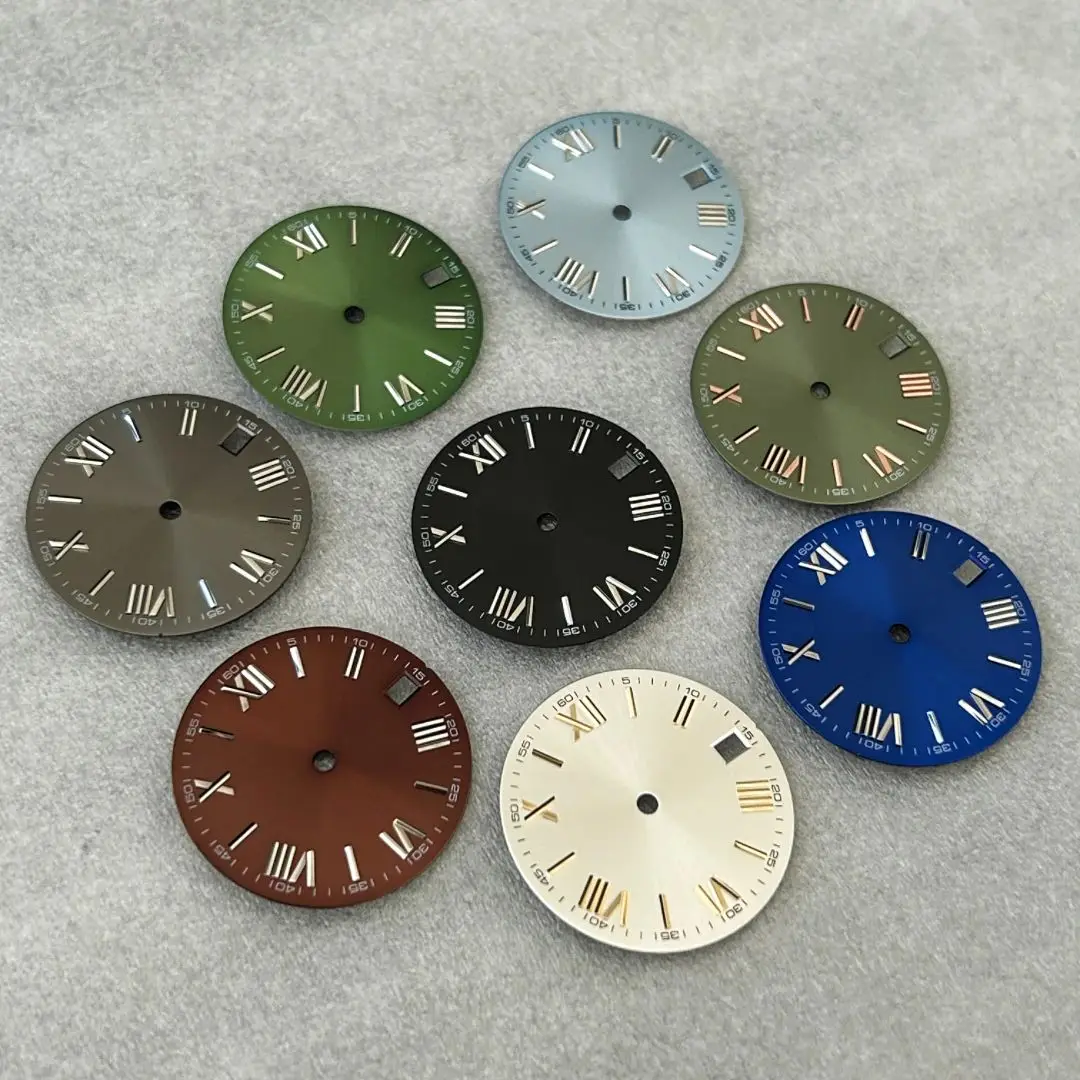 Roman digital dial size 28.5mm suitable for NH35/NH36 watch movement watch accessories
Roman digital dial size 28.5mm suitable for NH35/NH36 watch movement watch accessories