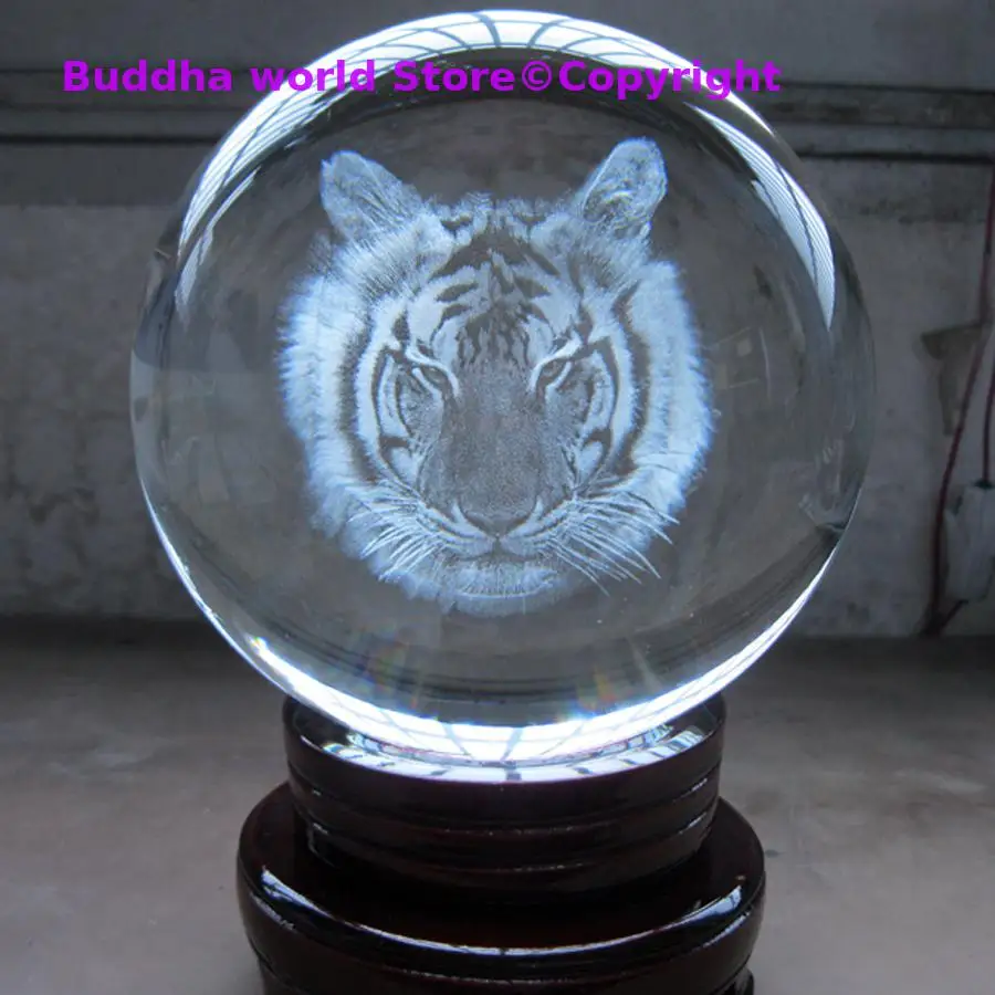 Asia HOME Store Crystal tiger Decoration mascot Good luck Recruit money 3D FENG SHUI Crystal ball protective talisman
Asia HOME Store Crystal tiger Decoration mascot Good luck Recruit money 3D FENG SHUI Crystal ball protective talisman