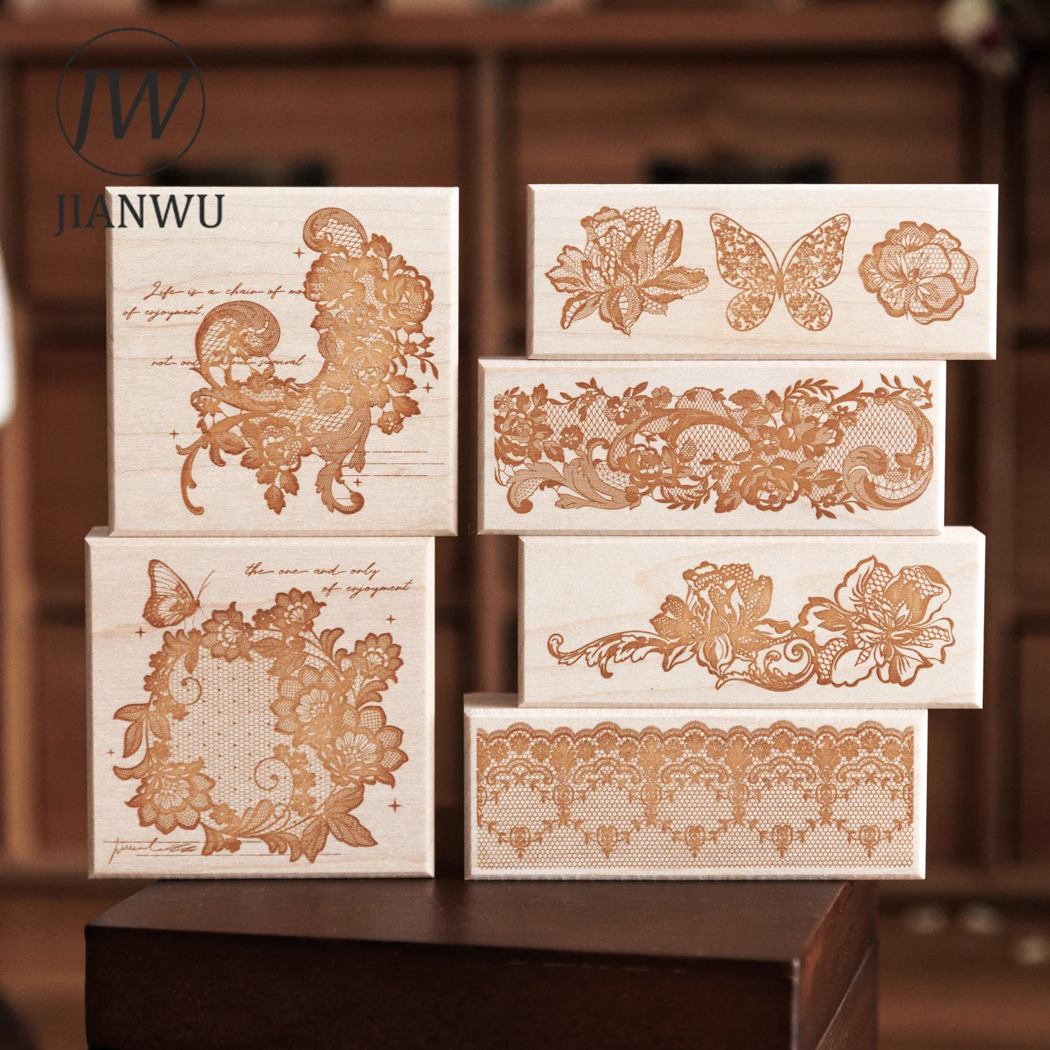JIANWU Stardust Lace Dream Series Vintage Material Decor Maple Wooden Stamp Creative DIY Journal Collage Stationery
JIANWU Stardust Lace Dream Series Vintage Material Decor Maple Wooden Stamp Creative DIY Journal Collage Stationery