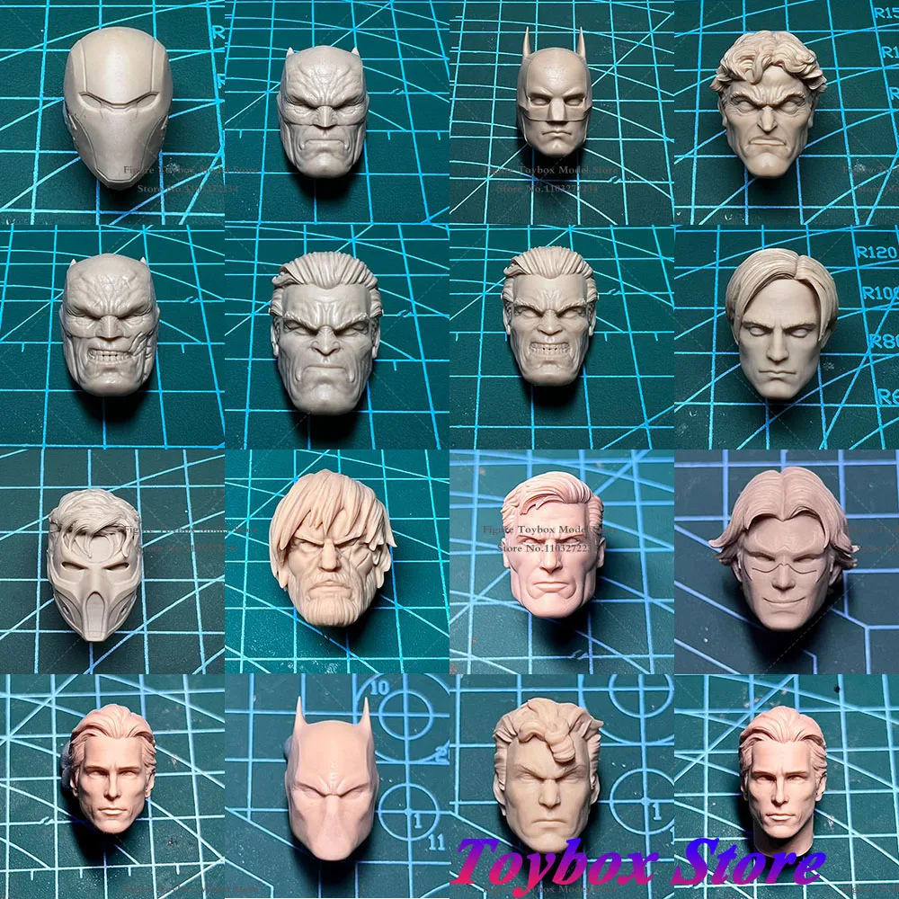 DIY White Model 1/12 Unpainted Dark Knight Batman Bruce Robert Head Sculpt for 6'' SHF Marvel Mafex ML Mezco Action Figure Body
DIY White Model 1/12 Unpainted Dark Knight Batman Bruce Robert Head Sculpt for 6'' SHF Marvel Mafex ML Mezco Action Figure Body